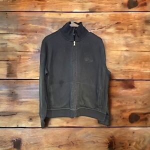 Ralph Lauren Sport black cotton zip cardigan sz M XL